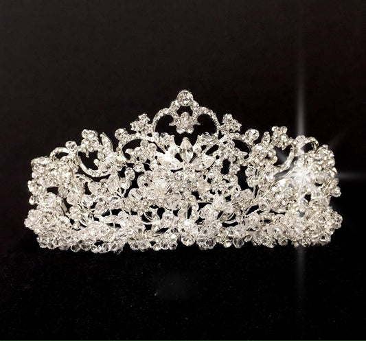 Princess Caterina - Swarovski Crystal Bridal Tiara Crown