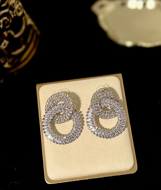 Ivy-  Stunning Crystal knot earrings