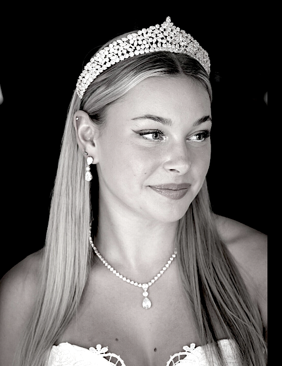 Hailey -  Radiant Swarovski crystal tiara