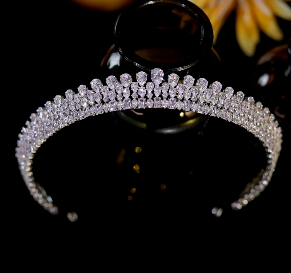 Mila -  Timeless bridal Crystal wedding Tiara