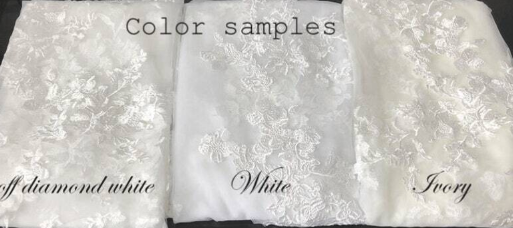 Kiarra– Royal floral lace cathedral wedding veil with free blusher