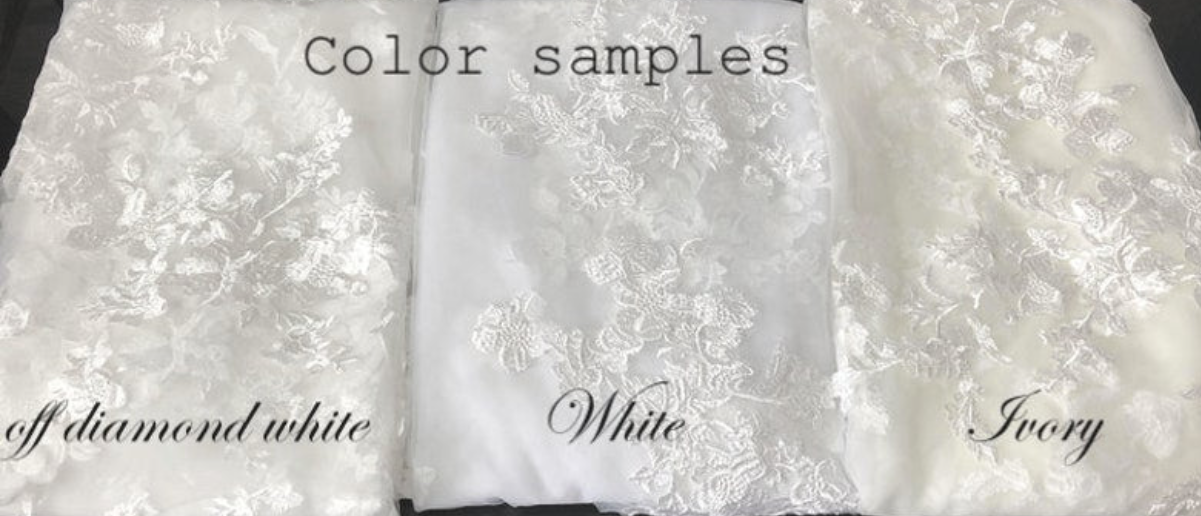 Champagna - Gorgeous floral champagne lace cathedral veil