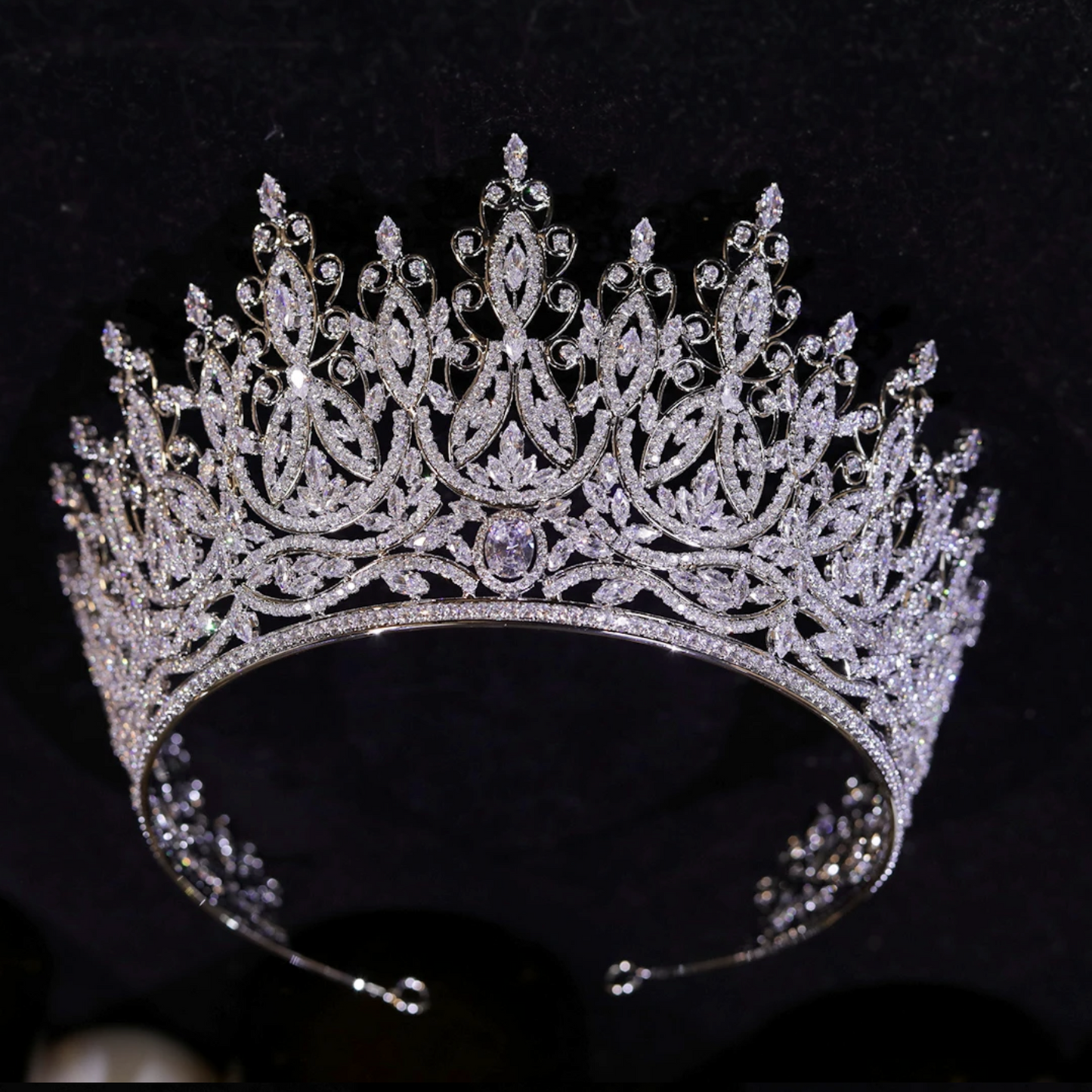 Queen Meela - Swarovski Crystal wedding Crown