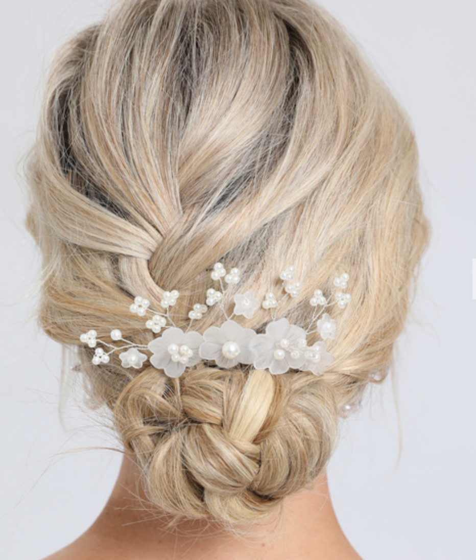 Lauren - Gold champagne bridal hair pins