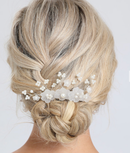 Lauren - Gold champagne bridal hair pins