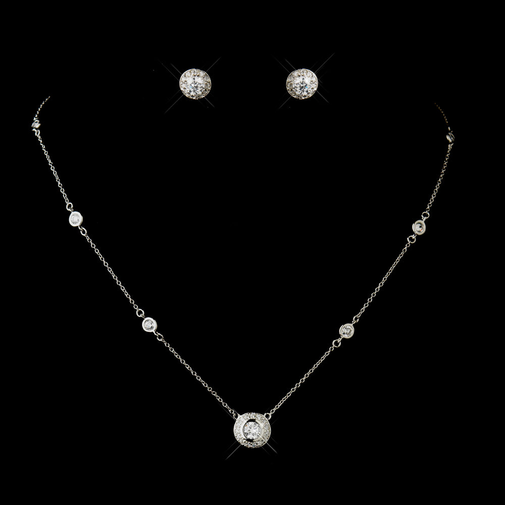 Mina - Exquisite CZ necklace set