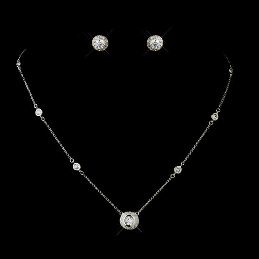 Mina - Exquisite CZ necklace set