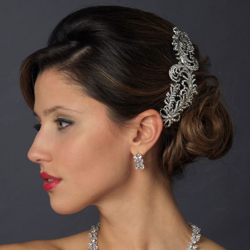 Daniella - Swarovski crystal wedding comb