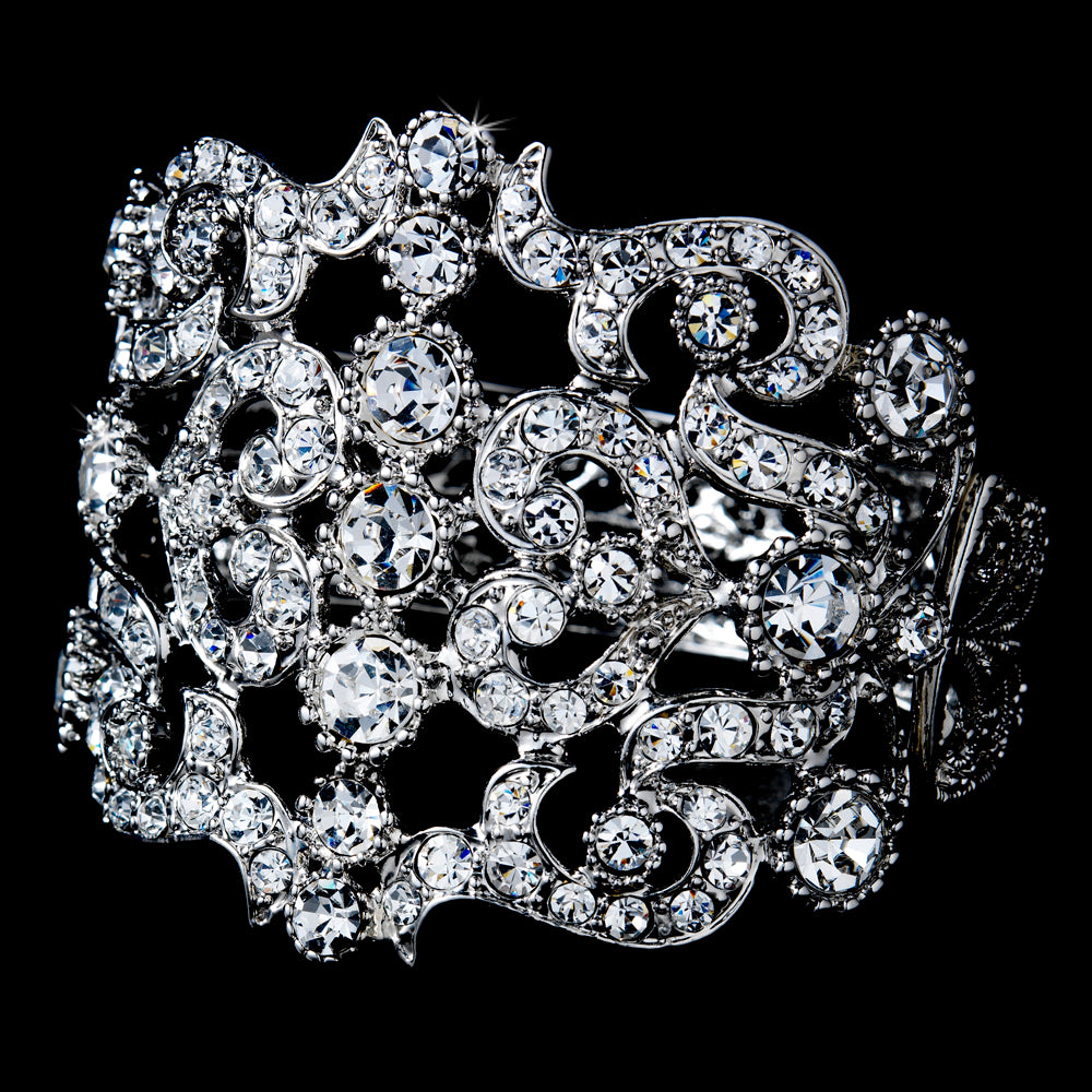 Giordana, Vintage inspired cuff style wedding bracelet