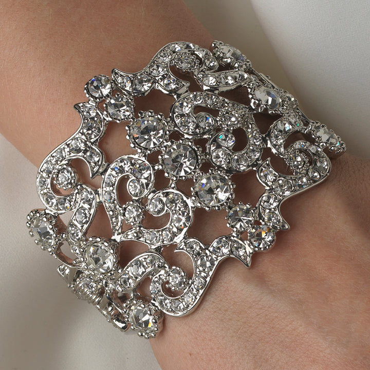 Giordana, Vintage inspired cuff style wedding bracelet