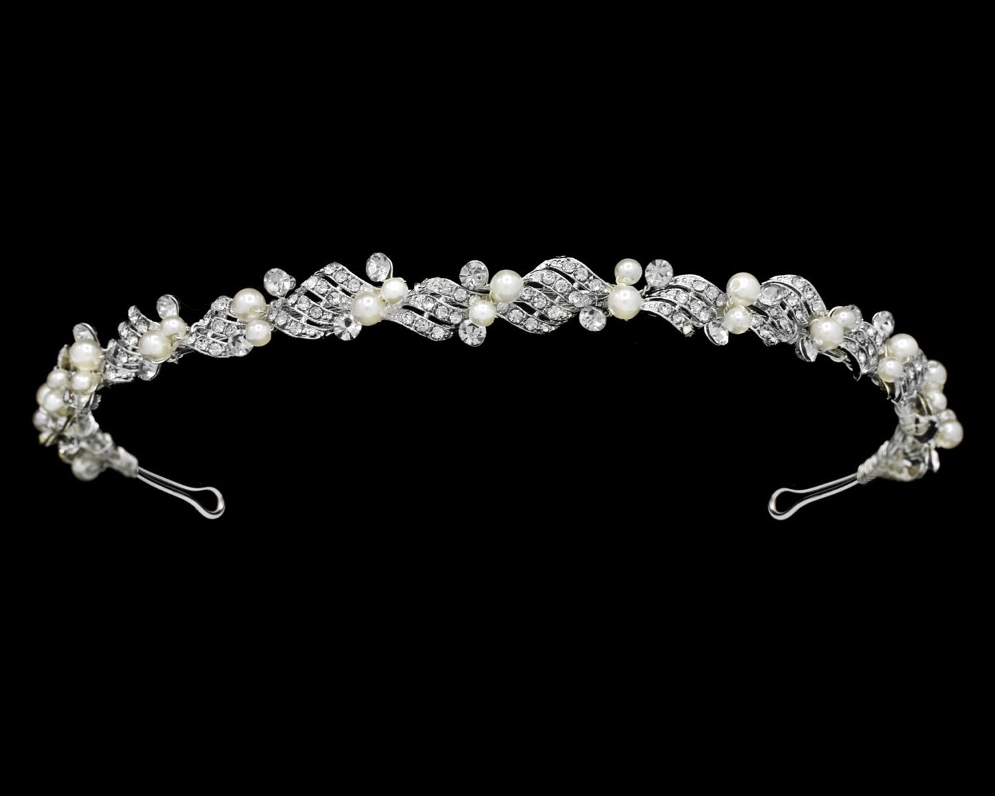 Rolanda - Bridal crystal pearl headband