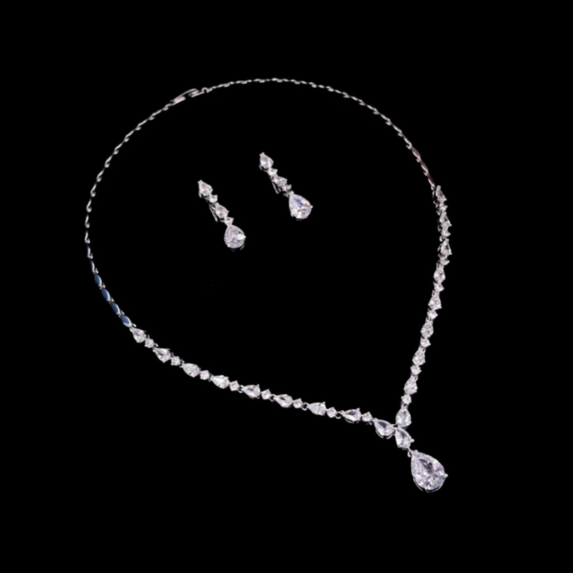 Hannah -  Elegant Cubic Zirconia necklace set