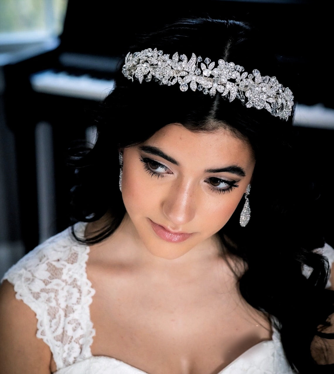 Gulia - Swarovski crystal wedding headband