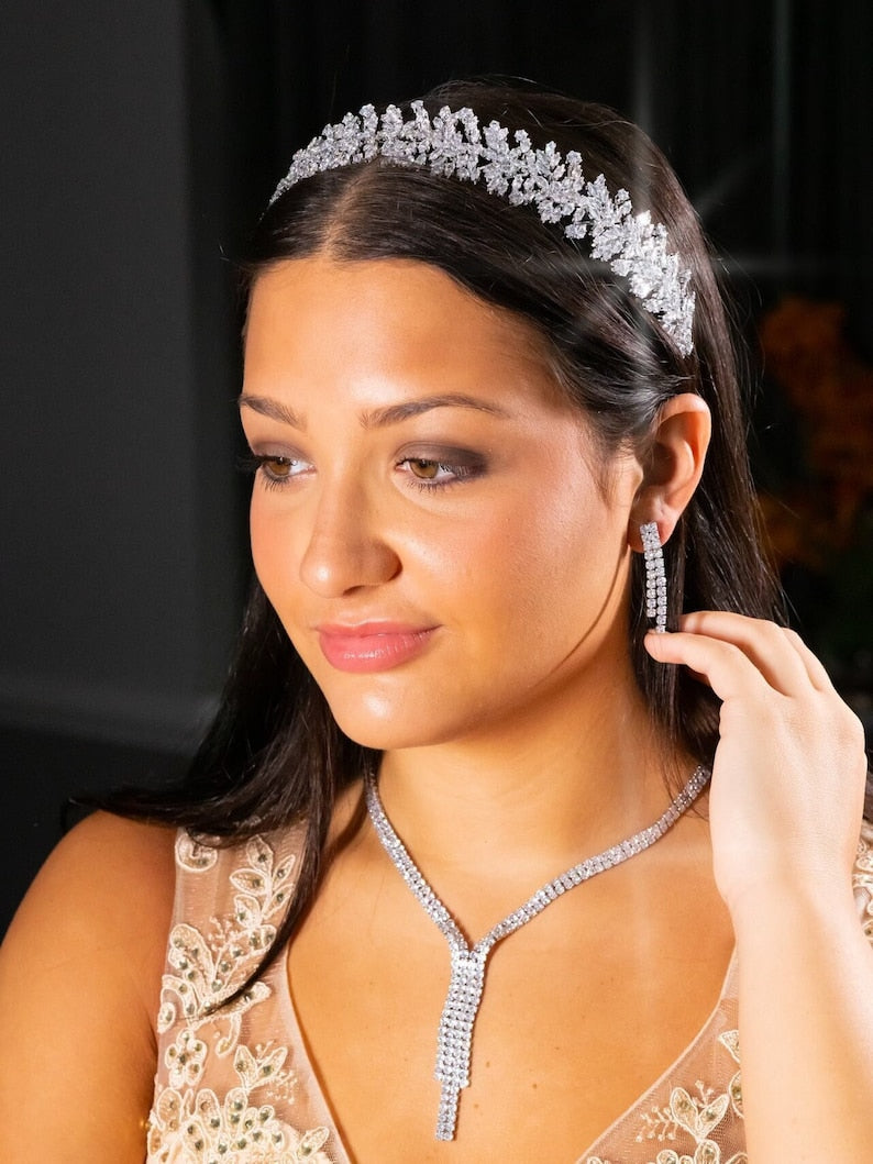 bridal headband headpiece