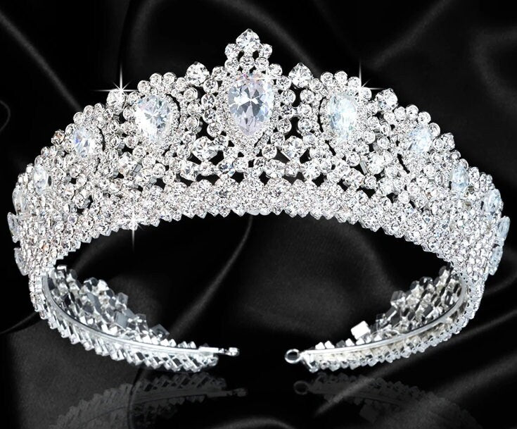 Rebecca - Princess Crystal wedding crown tiara