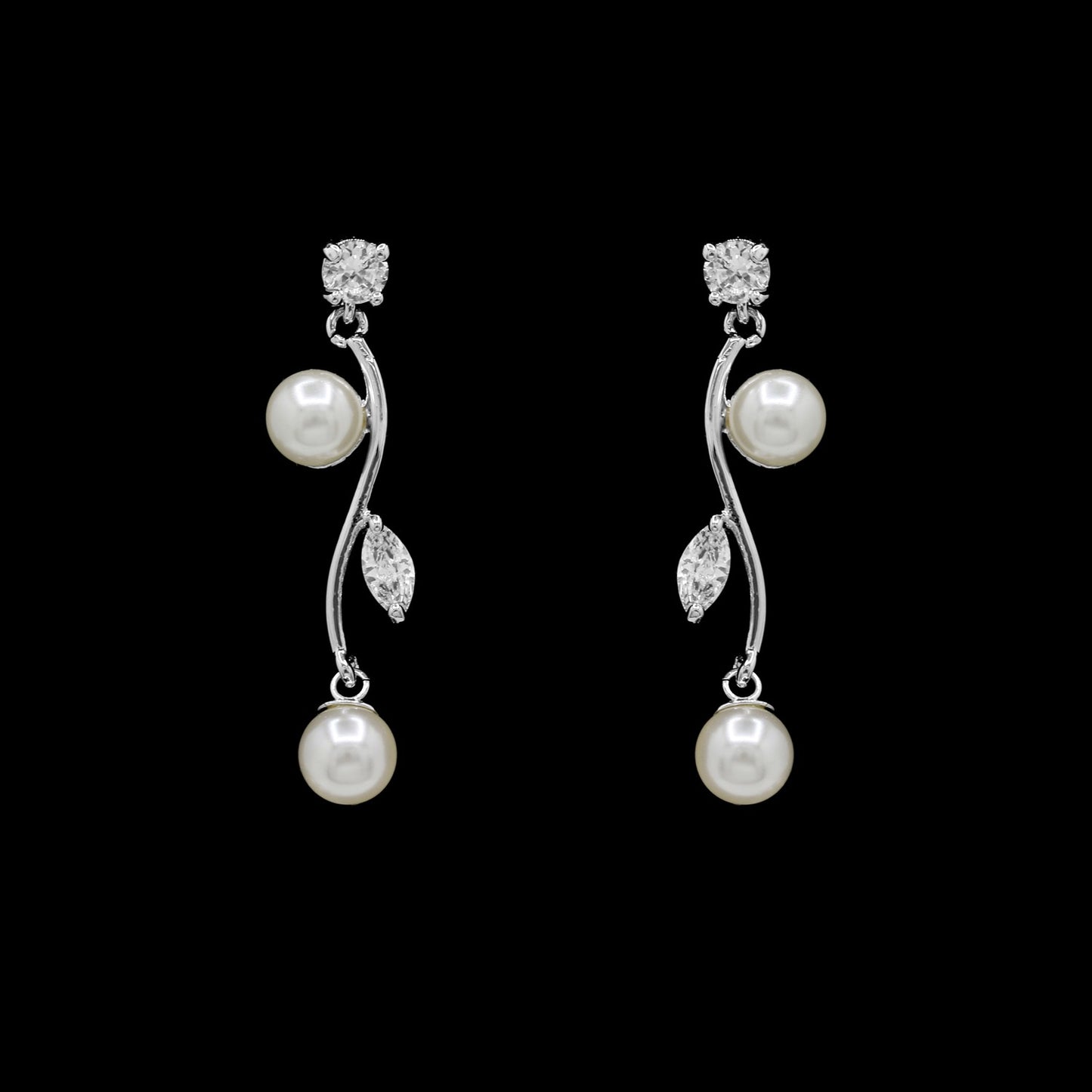 Annepearl - Timeless elegance pearl bridal necklace and earring set