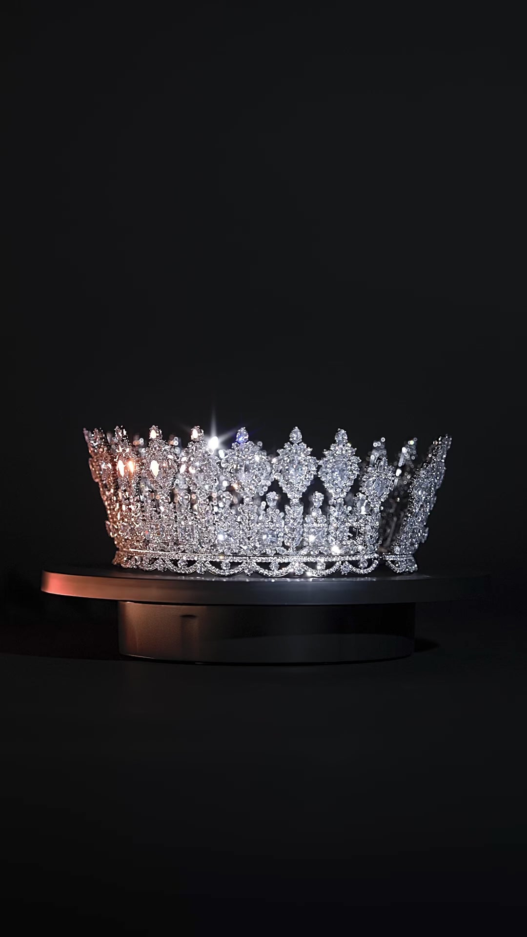 Queen Athena - Crown Crystal Wedding tiara – Bella-Tiara