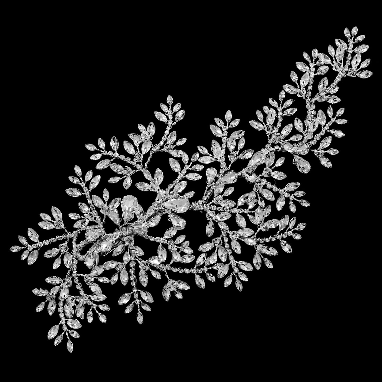 Glamorous Swarovski crystal wedding headpiece