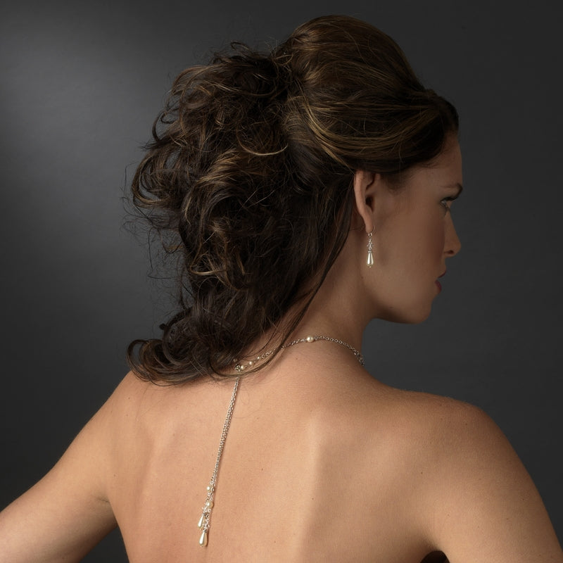 Ale -  Timeless bridal crystal pearl drop necklace set