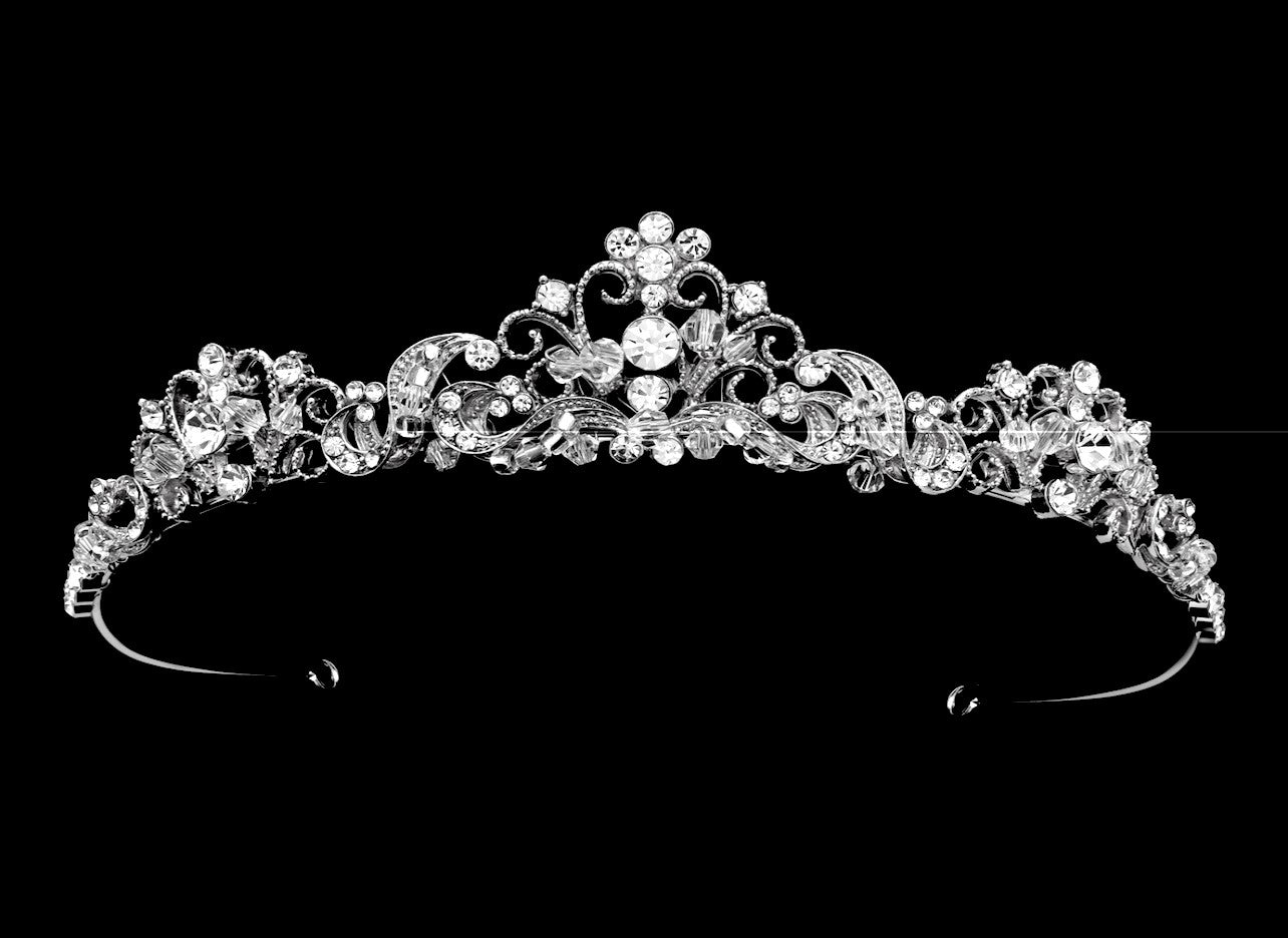 Alberta- Beautiful swarovski crystal first communion tiara