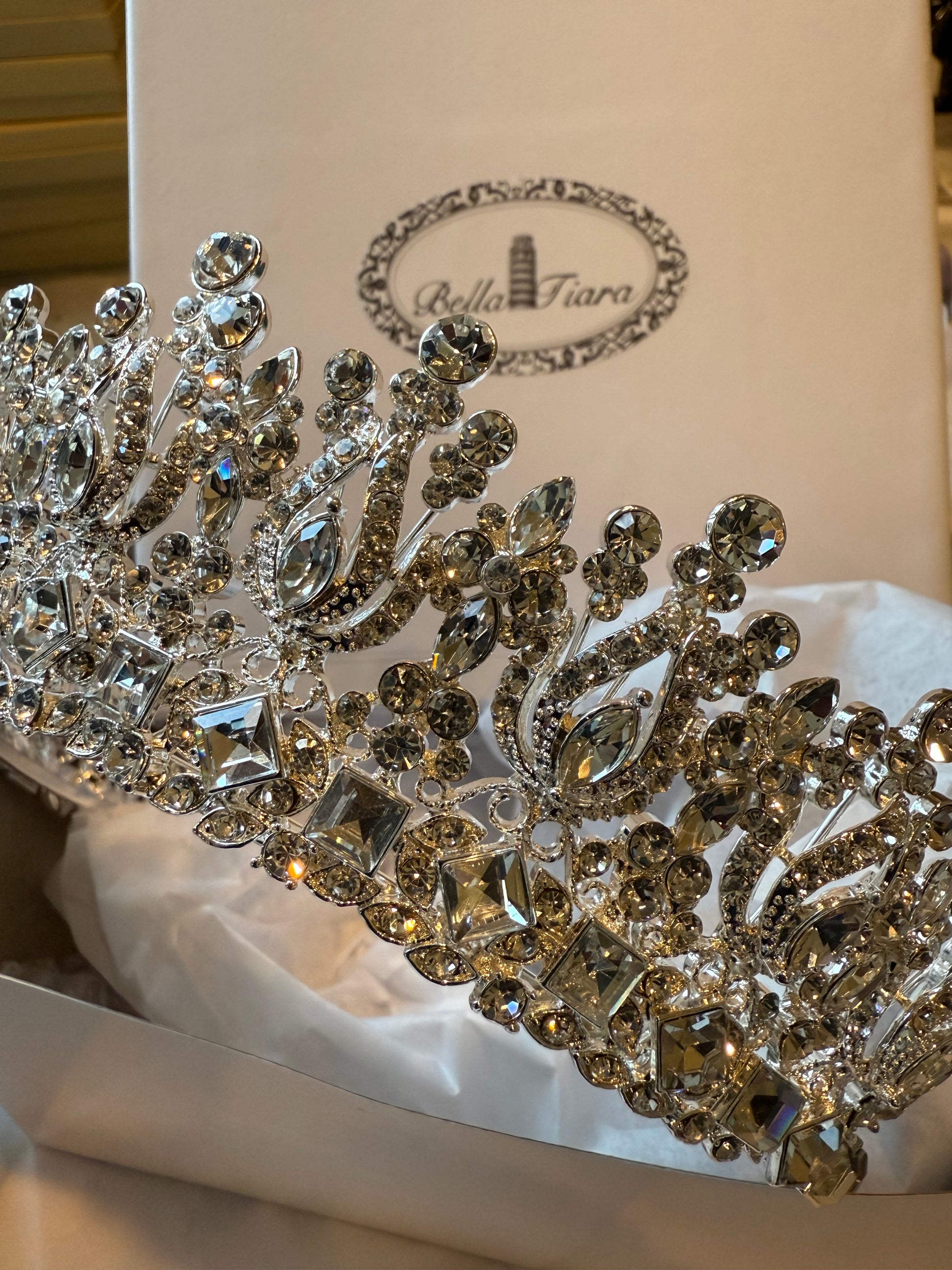 Crystal wedding tiara