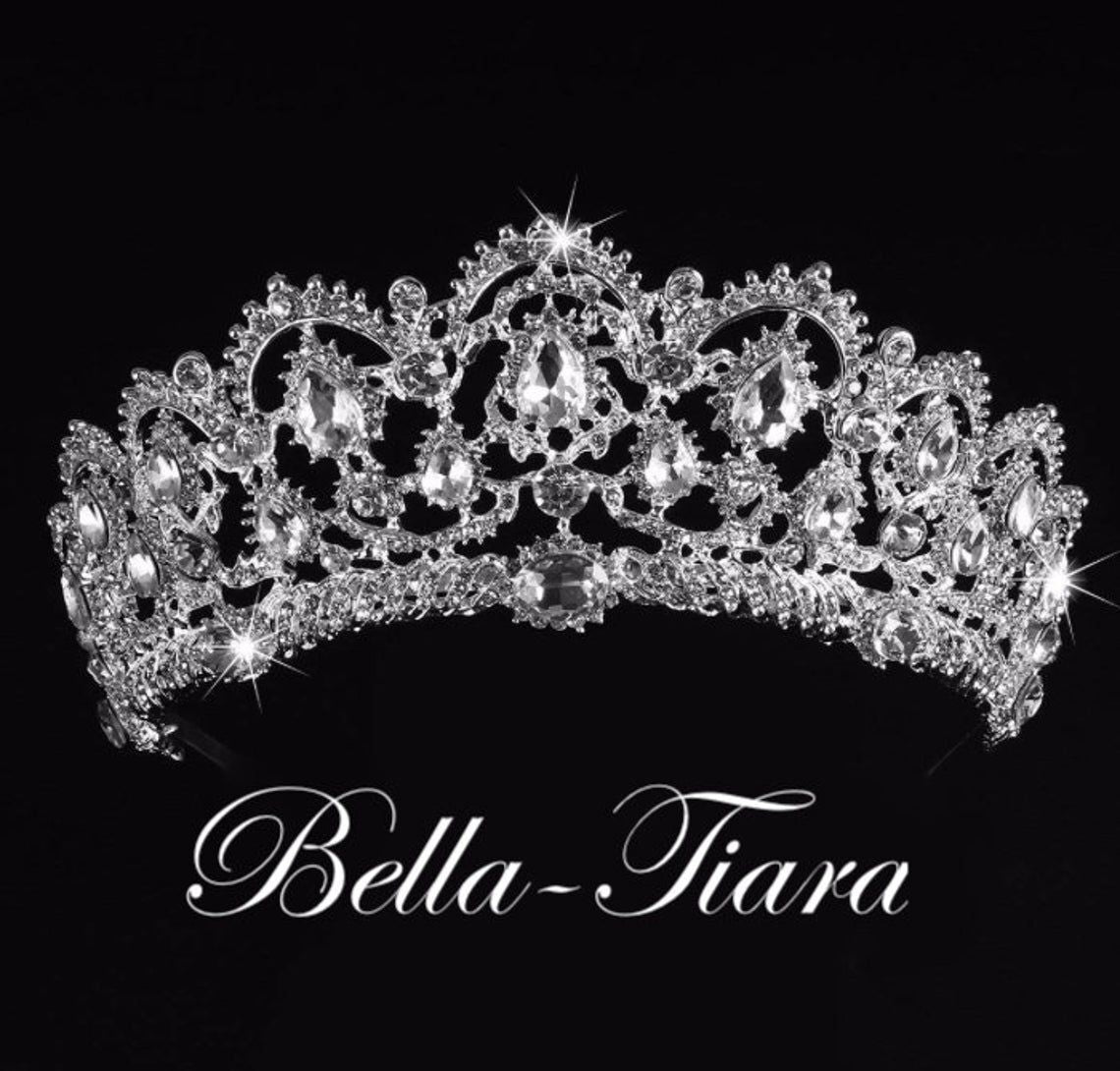 Maria- Royal Rhinestone Crystal Tiara