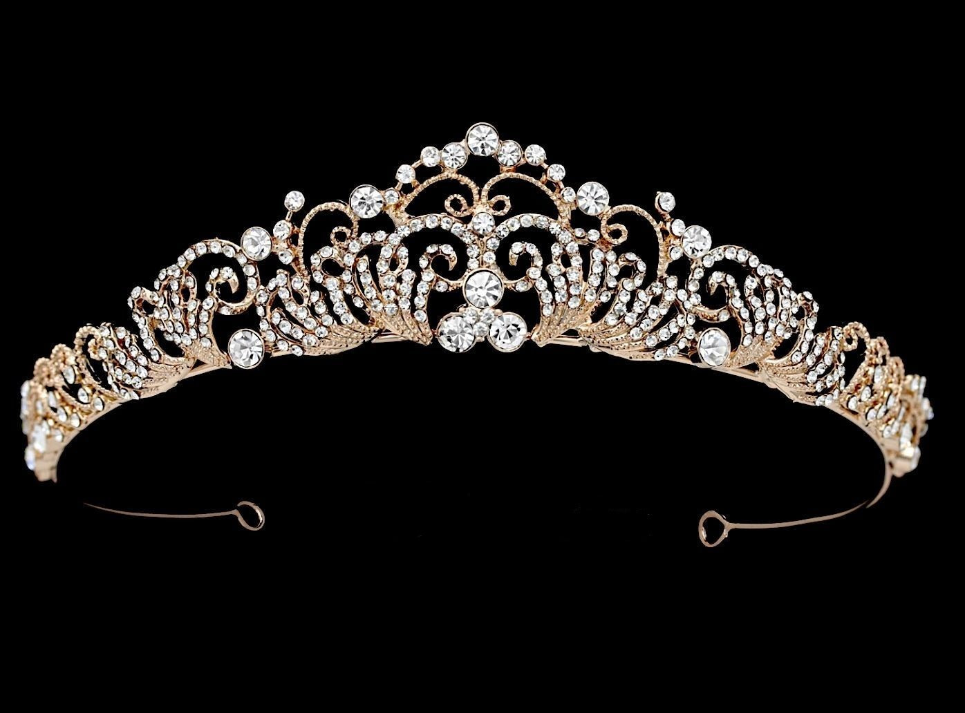 Vita Rose - Crystal rose Gold Tiara