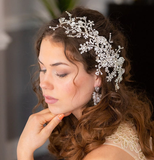 Enza - Exquisite Swarovski crystal bridal headpiece