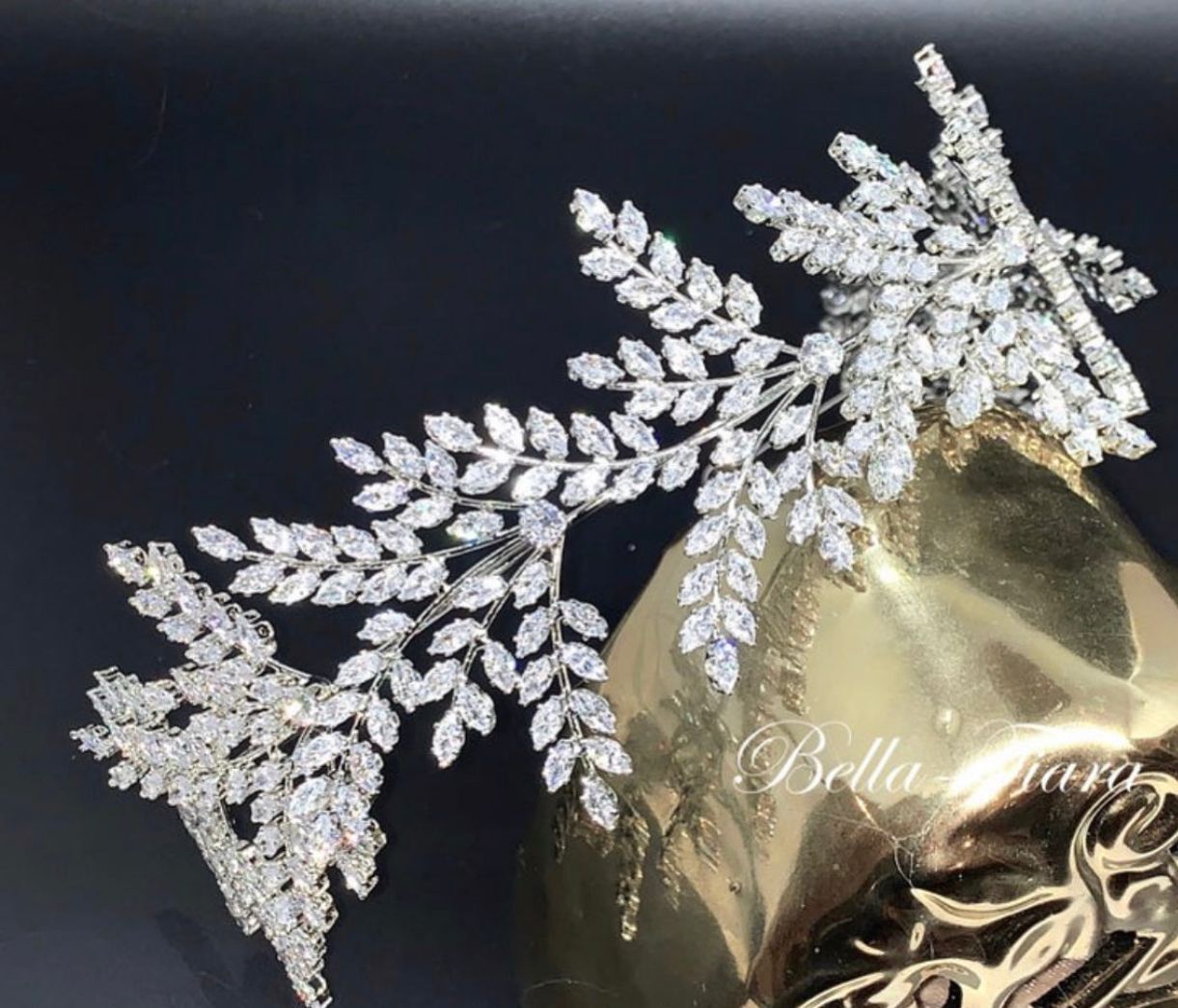 Rita - Dazzling silver Swarovski Crystal headband