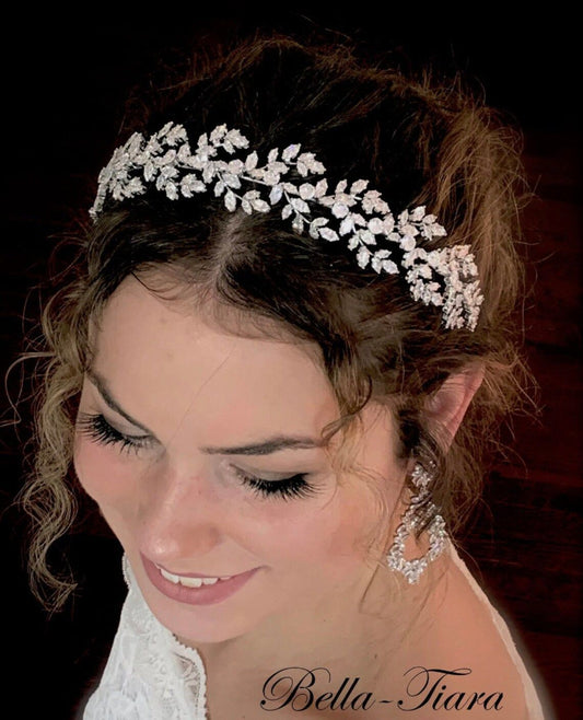 Arianna - Silver crystal headband