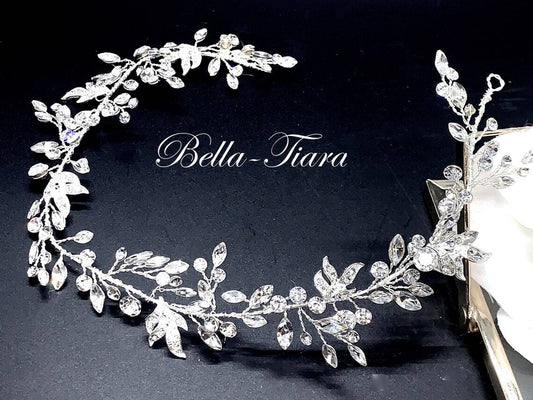 Denise- Beautiful  Silver Crystal headband