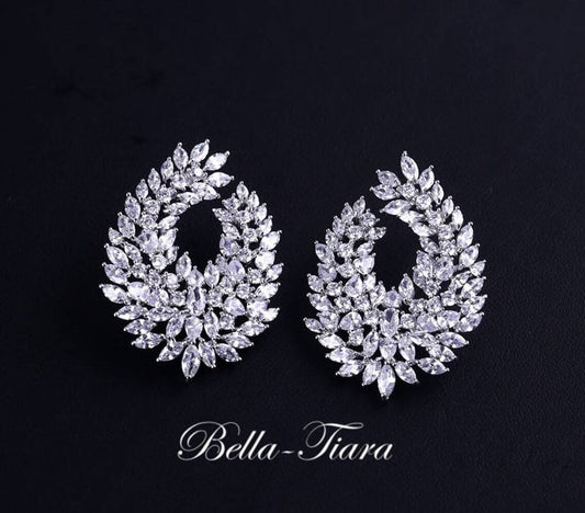 Zena  - Glamorous crystal earrings