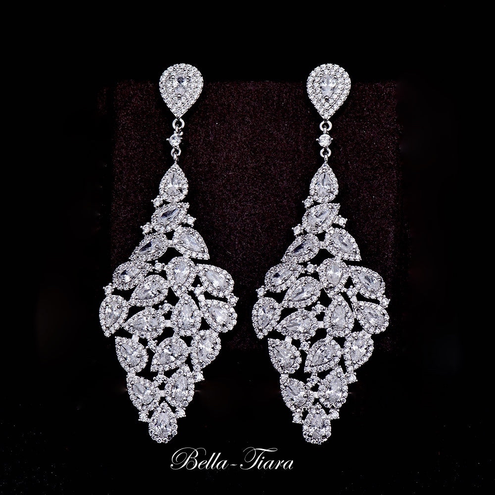 Sky -  Exquisite simulated diamond drop earrings