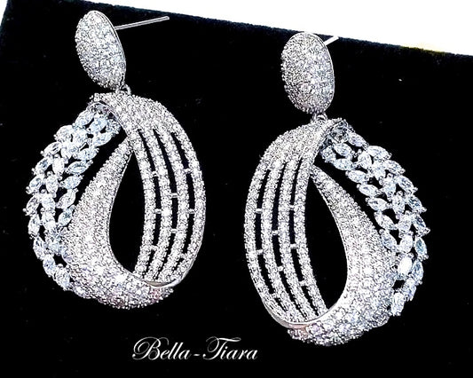 Vontressa - Elegant Swarovski crystal bridal earrings