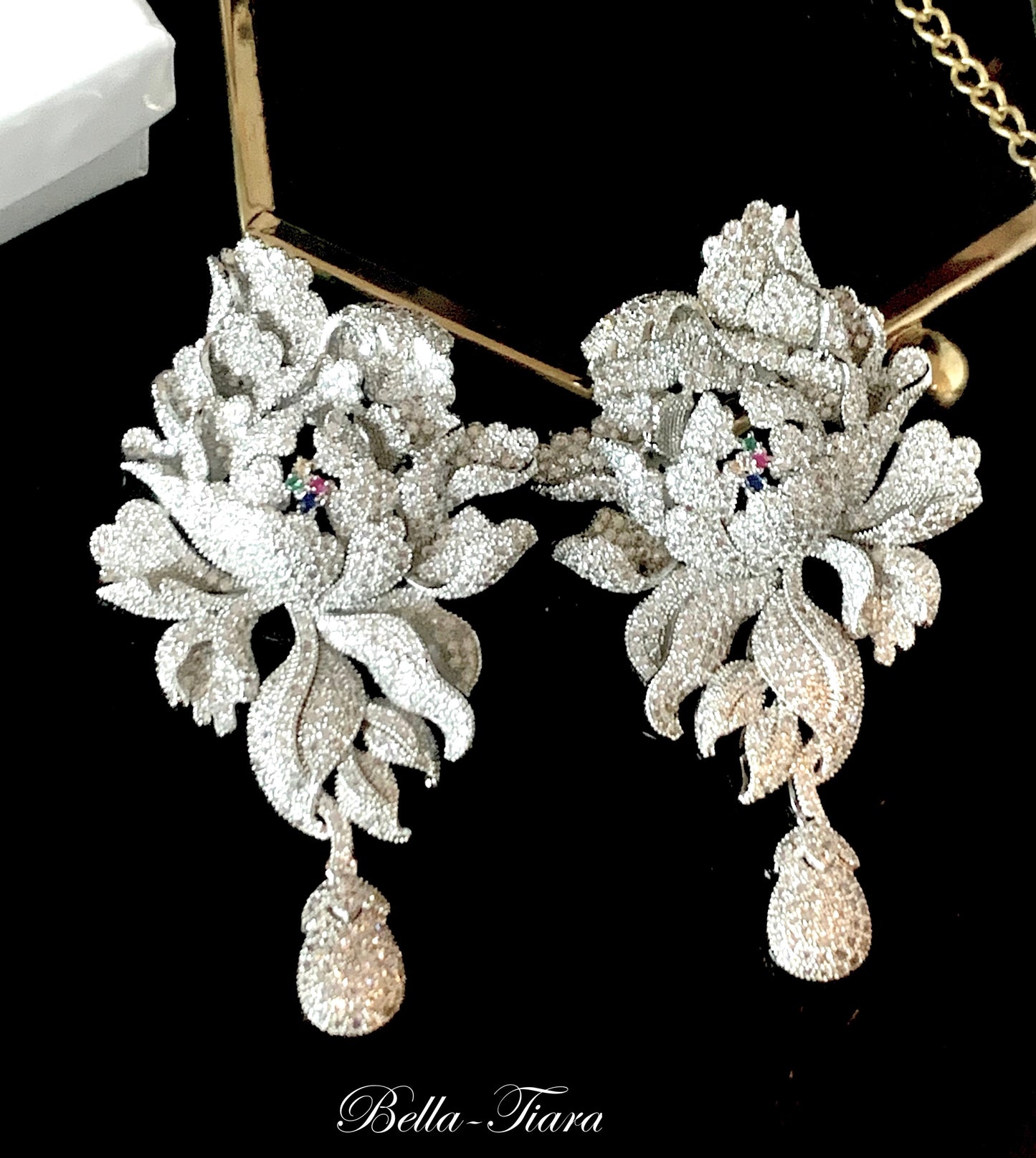 Mayrose - Glamorous statement wedding earrings