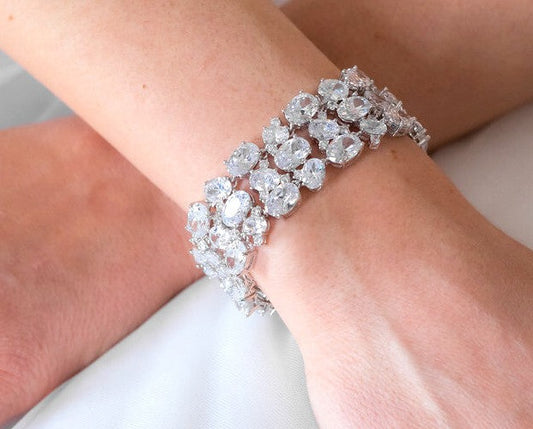Lanza - Couture CZ wedding bracelet