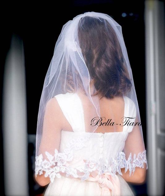 Maria - French lace communion veil