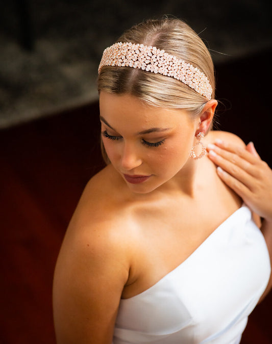 Anitarose - Stunning Crystal Rose Gold headband