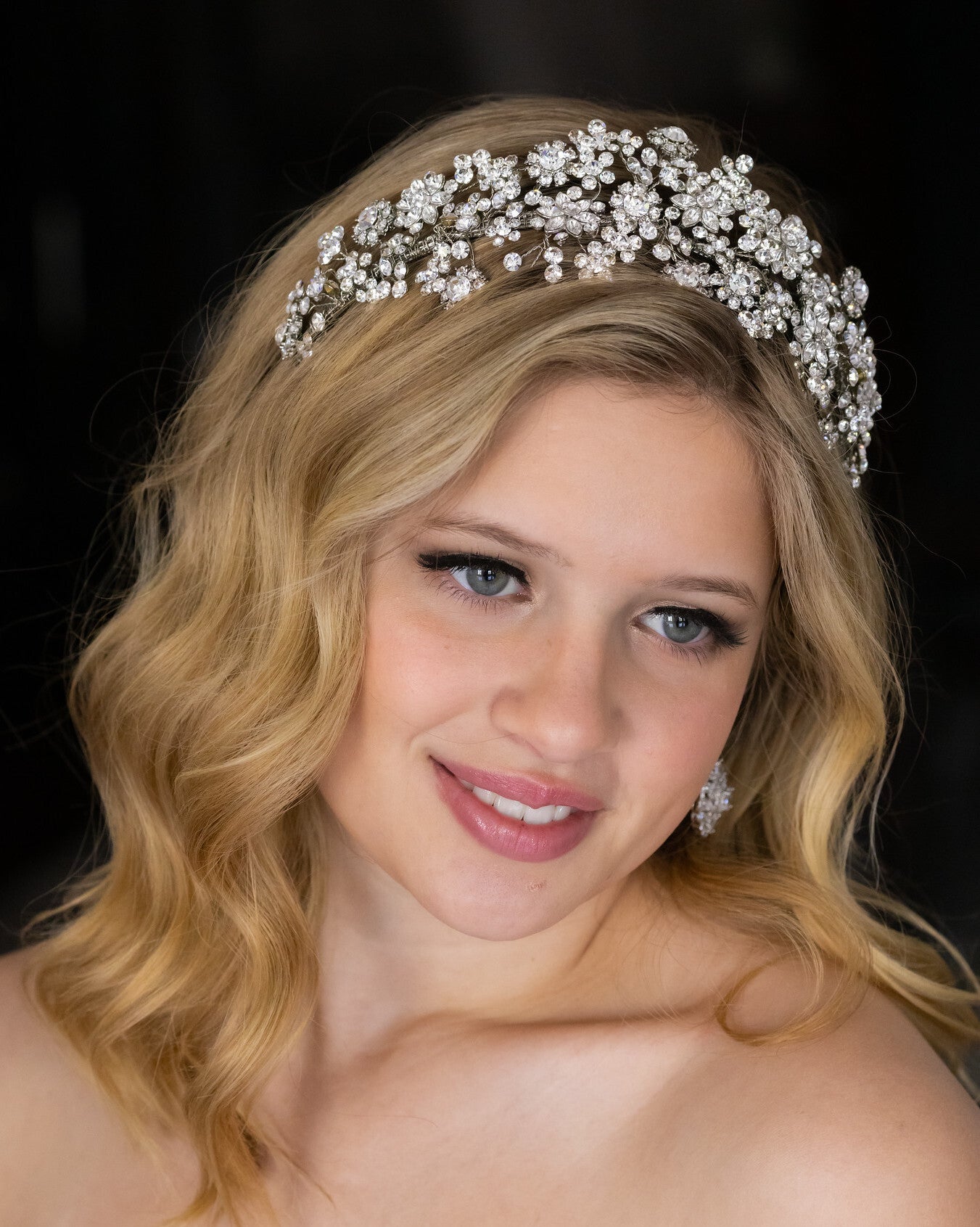 Exquisite Swarovski wedding headpiece