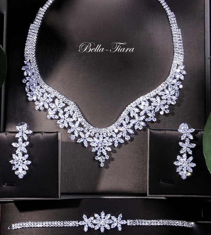 PrincessNara - Cubic zirconia wedding necklace