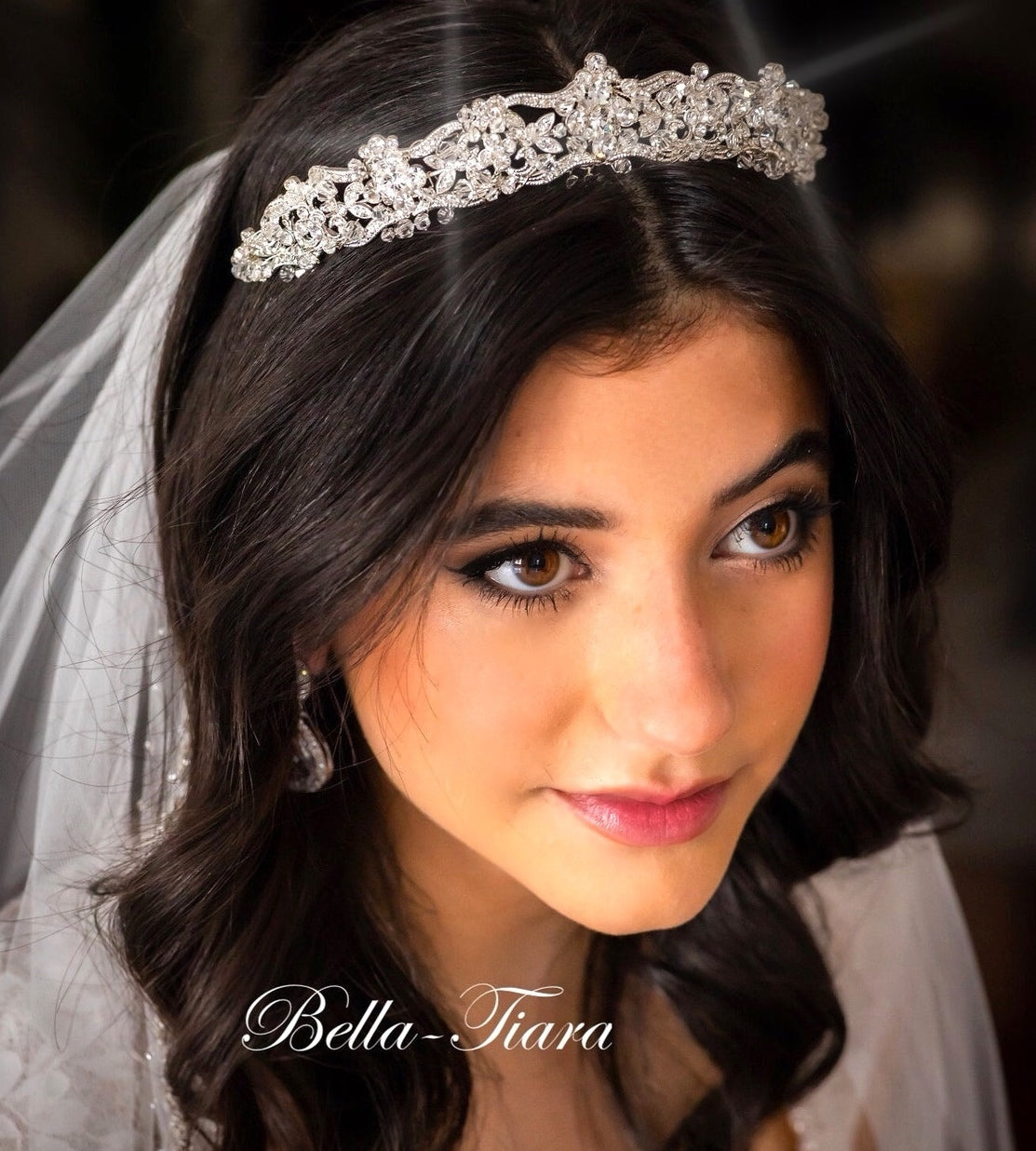 MariaGrazia -Elegant Swarovski Crystal wedding tiara