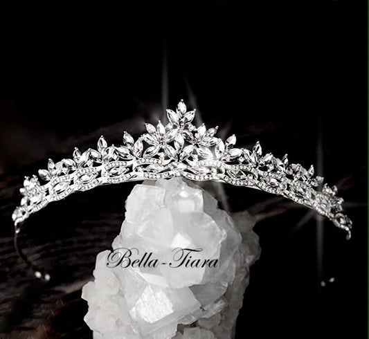 Annalisa - Crystal communion headpiece and veil