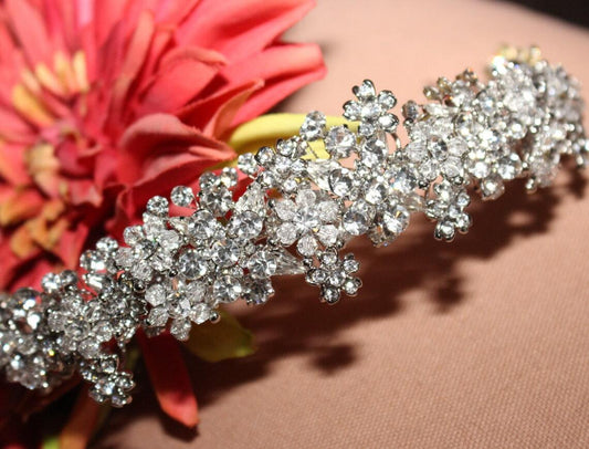 Daisy - Enchanting Swarovski wedding headband headpiece