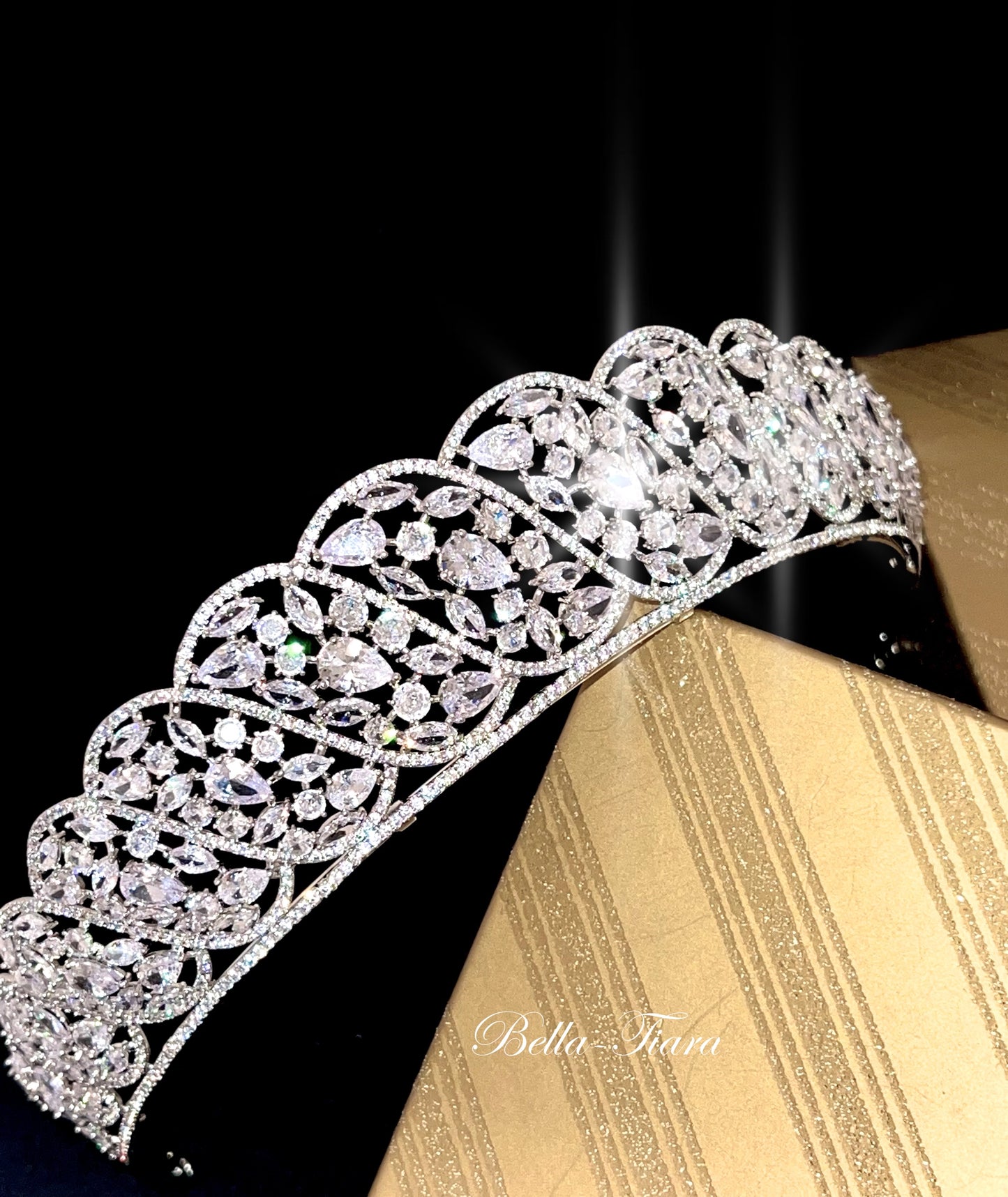 Melaney - Crystal Wedding Tiara