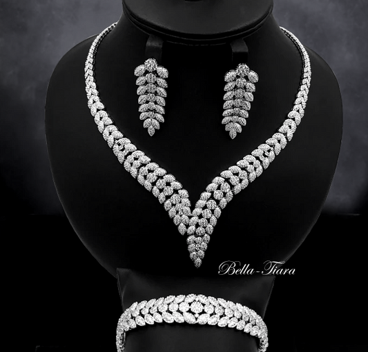 Taylor - Elegant necklace bridal jewerly set