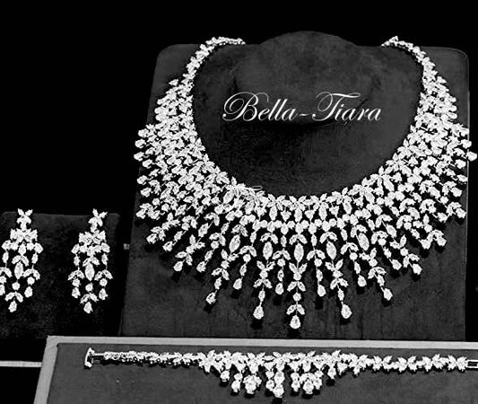Venezia -  Stunning Swarovski crystal statement necklace set