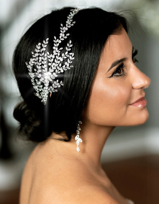 Gandrina - Swarovski Crystal headband headpiece