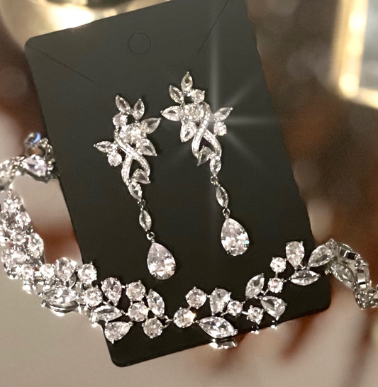 Lindsey Swarovski bridal earrings