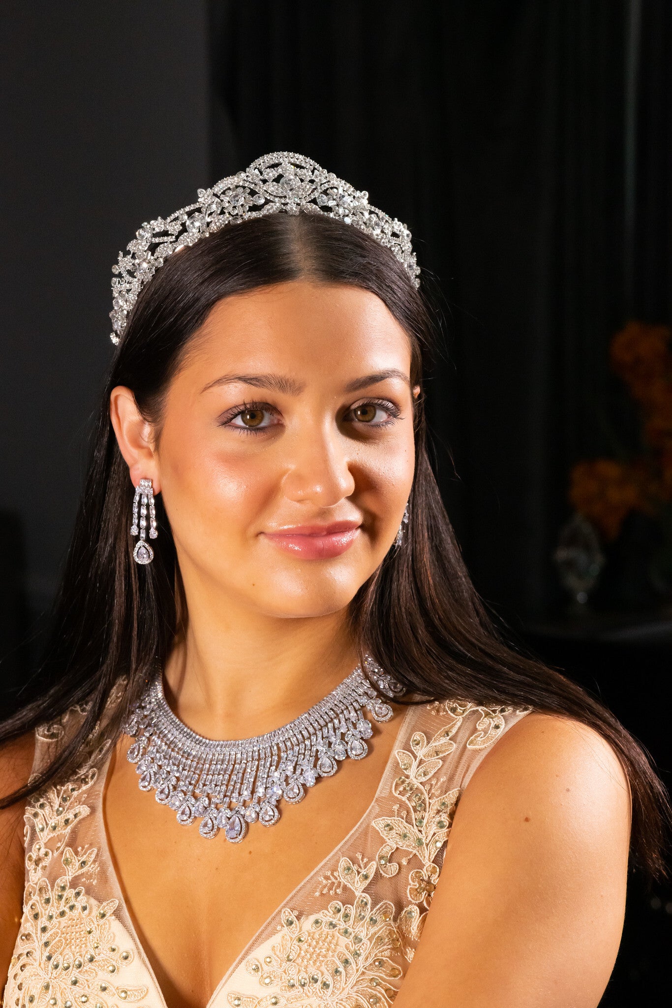 Maricela - Vintage wedding Crystal Tiara