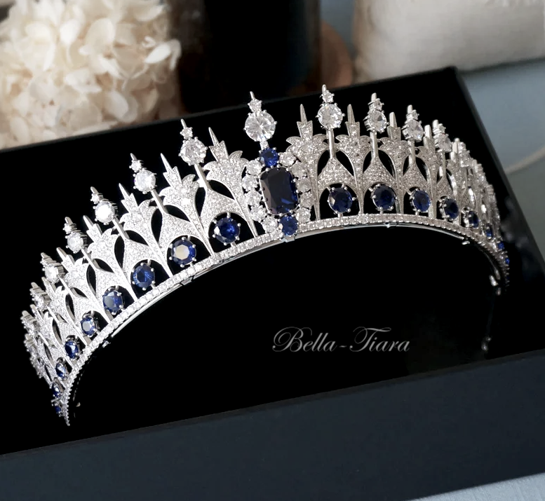 Navy Blue Swarovksi crystal tiara